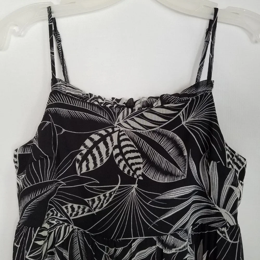 Banana Republic NEW Tropical‎ Maxi Dress Black XS